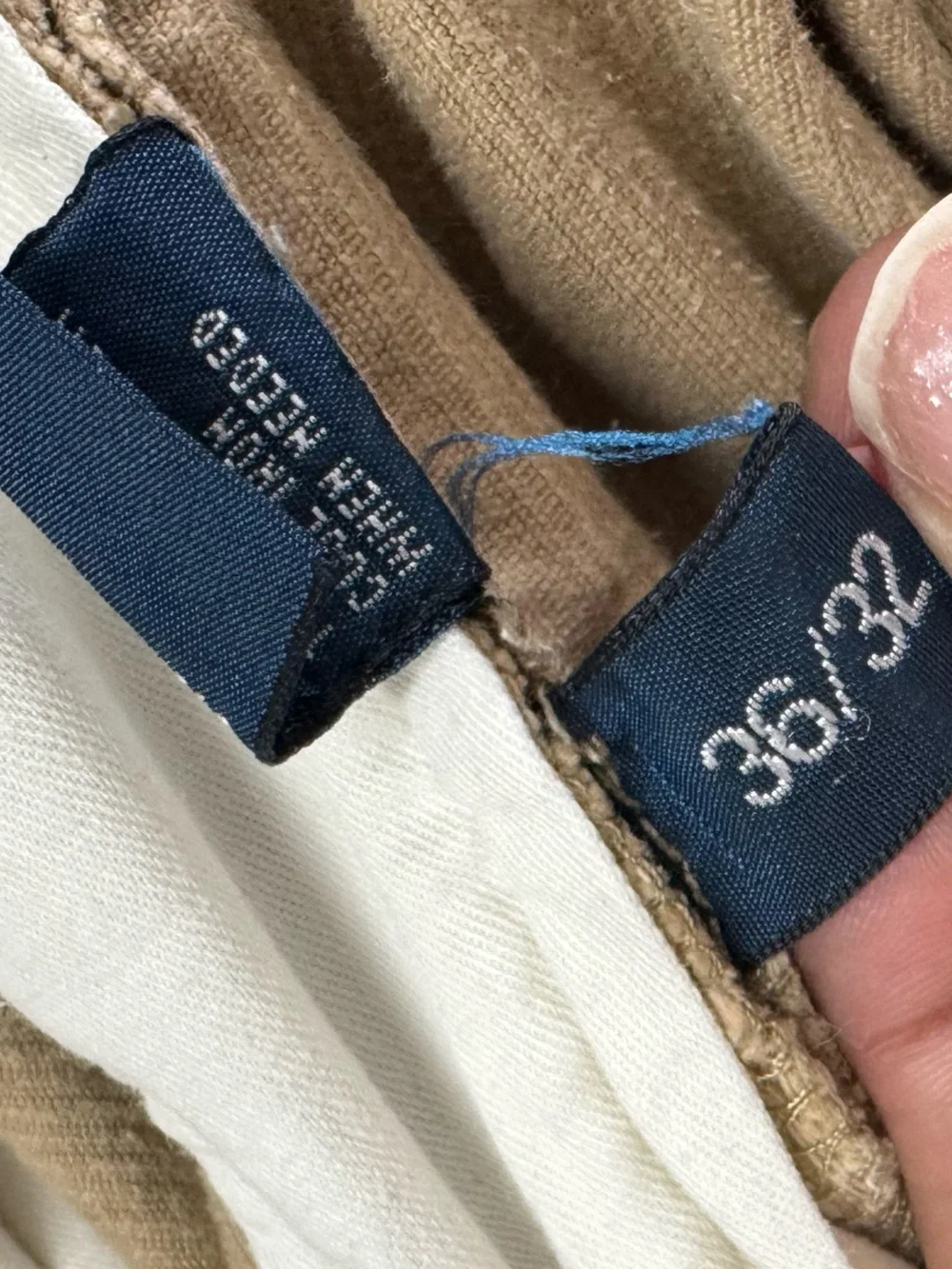 Polo Ralph Lauren Pants HAMMOND Corduroy Pleated Straight Leg